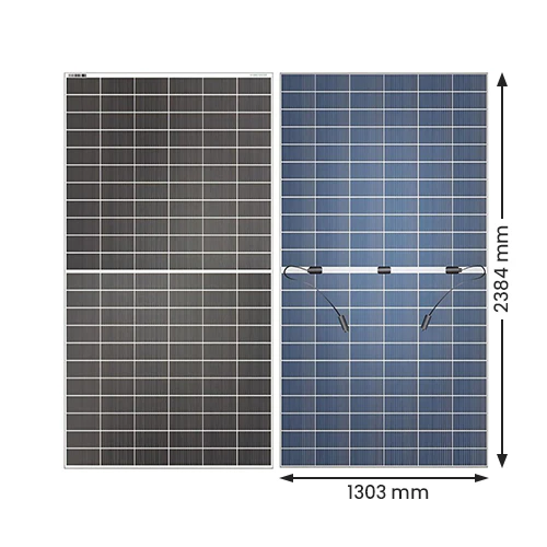 SHARK 730 Wp HJT Dual-Glass Solar Panel